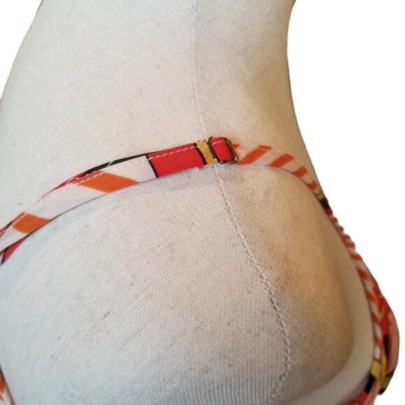 Wrap Shirt Tank Blouse Sleeveless Curvy  Size XL  12-14 Womens Geometric Peplum - Picture 4 of 16